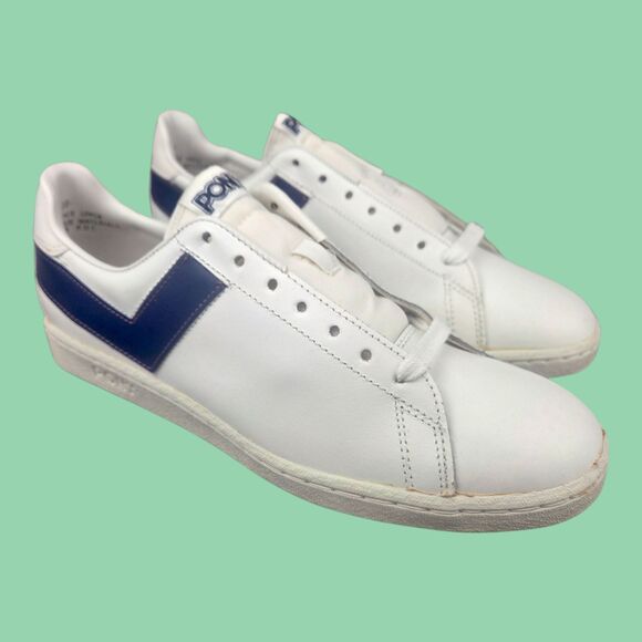 Vintage 1979 Pony Concorde Sneakers White/Dk. Royal 6511 Men\'s Size 9.5 NOS READ main image 16